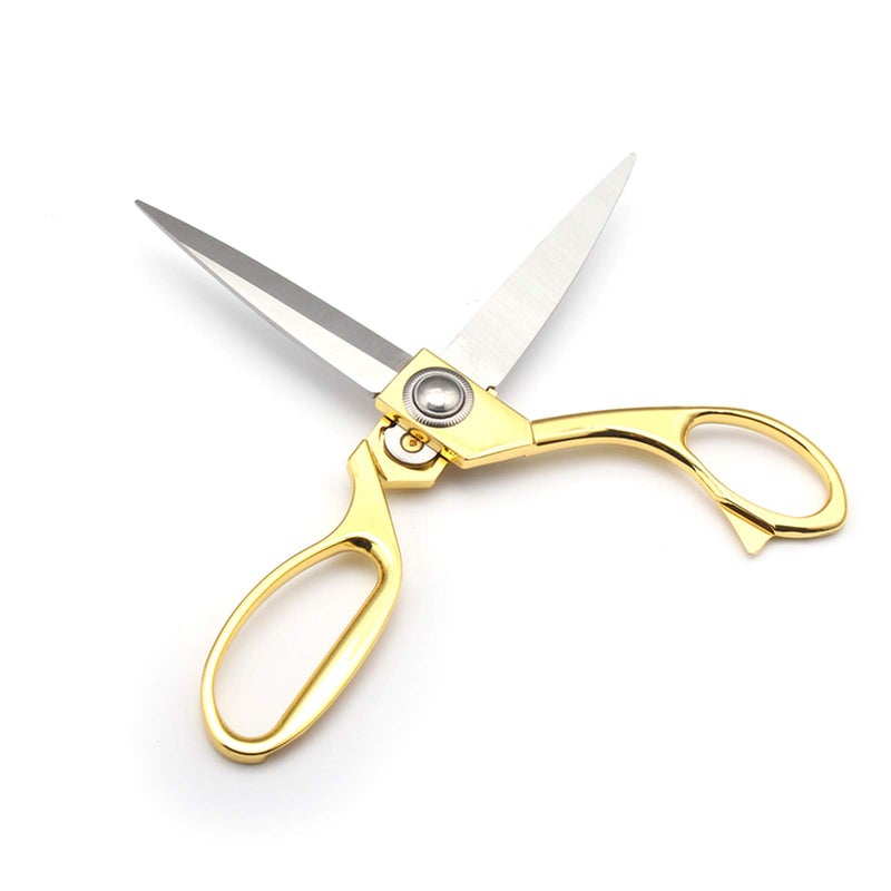 JYTUUL Gold 8" Sharp Tailor Scissors - Fabric, Leather & Clothing Scissors - Stainless Steel Professional Heavy Duty Dressmaking Shears - Image 3